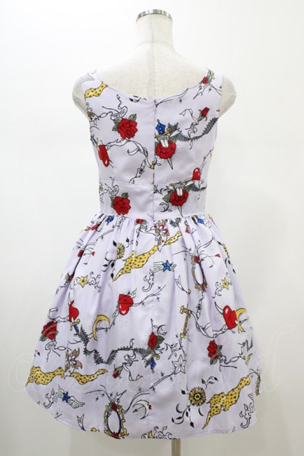 画像2: MILK / タトゥグラムドレス  ラベンダー H-26-02-01-1026-ML-OP-KB-ZH (2)