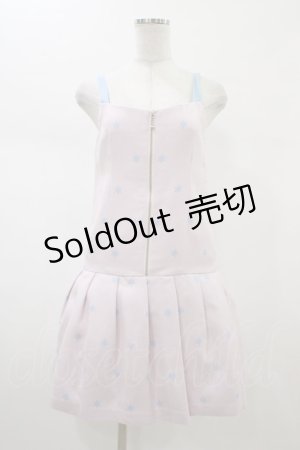 画像: MILK / アスタリスクジャンパースカート  ベビーピンク×サックス H-26-02-01-1027-ML-OP-KB-ZH