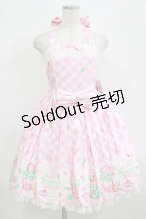 画像: Angelic Pretty / Sugar Fairy Cakeホルターネックジャンパースカート Free ピンク H-26-02-02-003-AP-OP-NS-ZH