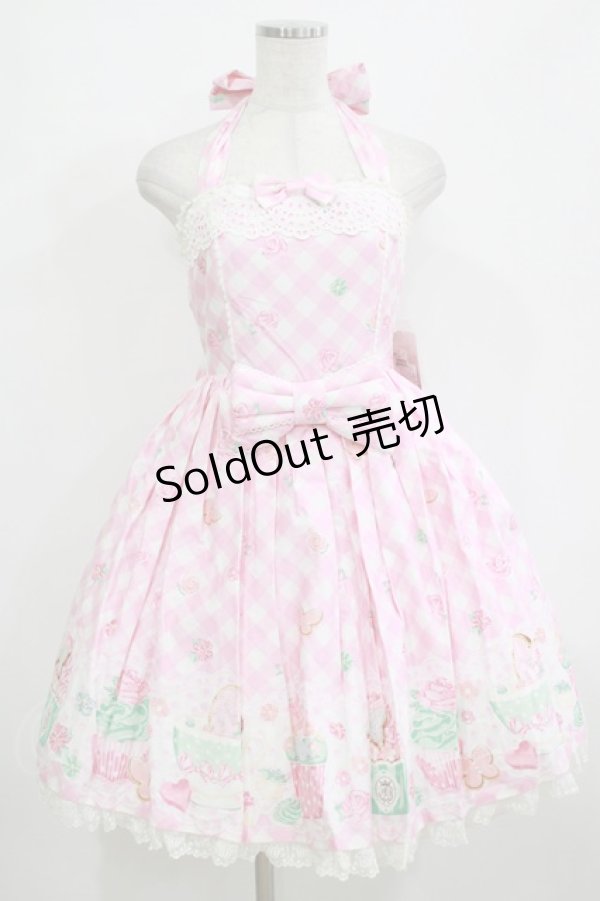 画像1: Angelic Pretty / Sugar Fairy Cakeホルターネックジャンパースカート Free ピンク H-26-02-02-003-AP-OP-NS-ZH (1)