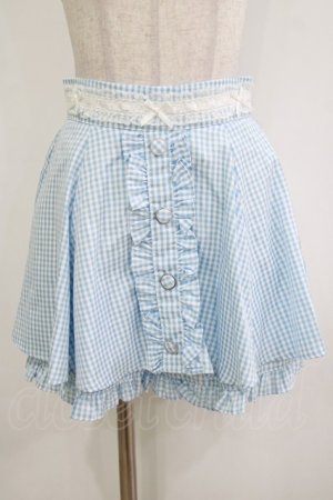 画像: Ank Rouge / はしごリボンフレアスカパン M サックス H-26-02-02-027-CA-SK-NS-ZH