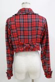 画像3: axes femme kawaii / タータンチェックジャケット M レッド H-26-02-02-030-AX-JA-NS-ZH (3)