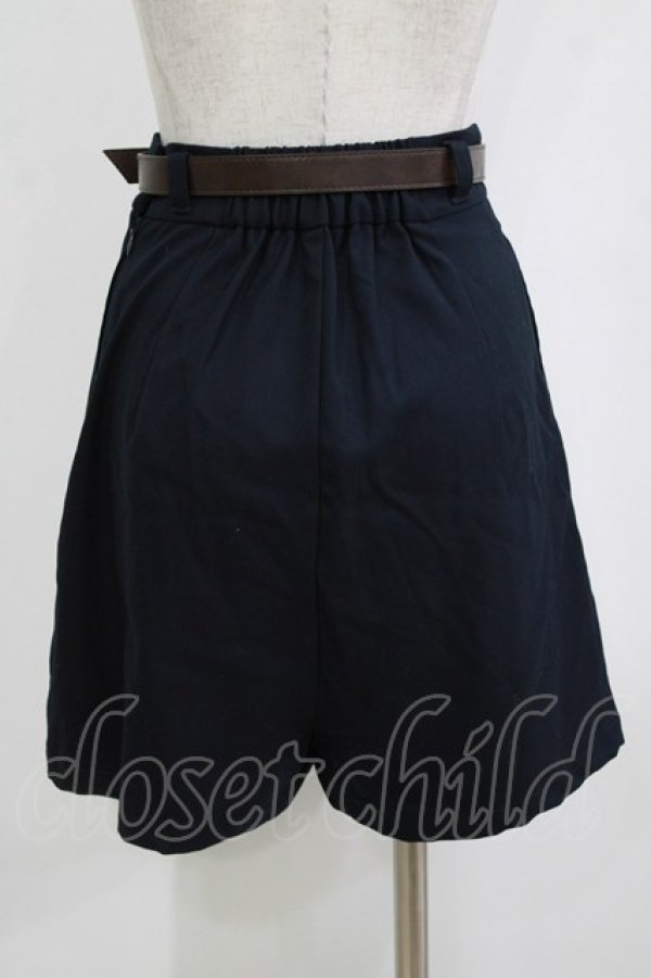 画像3: Fi.n.t / ベルト付きラップスカパン Free NAVY H-26-02-02-032-CA-SK-NS-ZH (3)