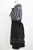 画像2: EATME / レースカラーブラウスドッキングワンピース S ブラック/チェック H-26-02-02-034-LO-OP-NS-ZH (2)
