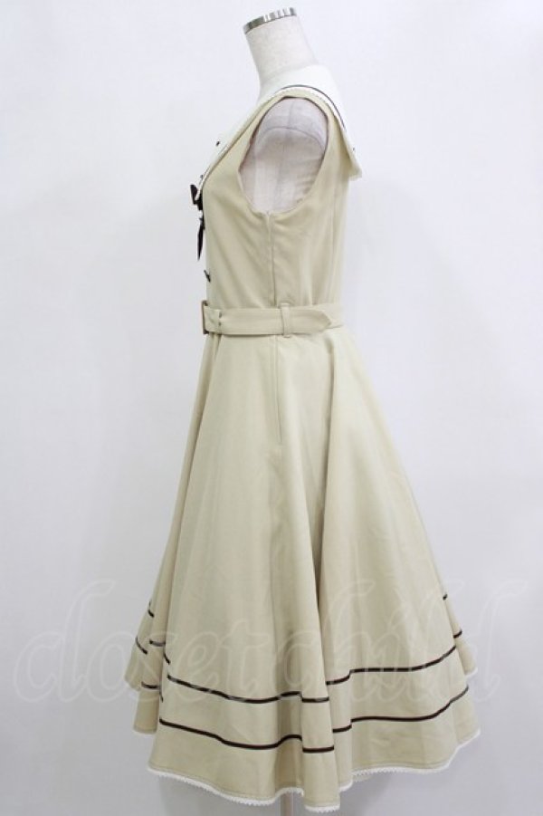 画像2: Innocent World / ルーシージャンパースカート M ミルクティ×ショコラ /Milk tea×Chocolat H-26-02-02-037-IW-OP-NS-ZH (2)