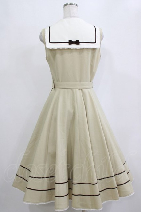 画像3: Innocent World / ルーシージャンパースカート M ミルクティ×ショコラ /Milk tea×Chocolat H-26-02-02-037-IW-OP-NS-ZH (3)