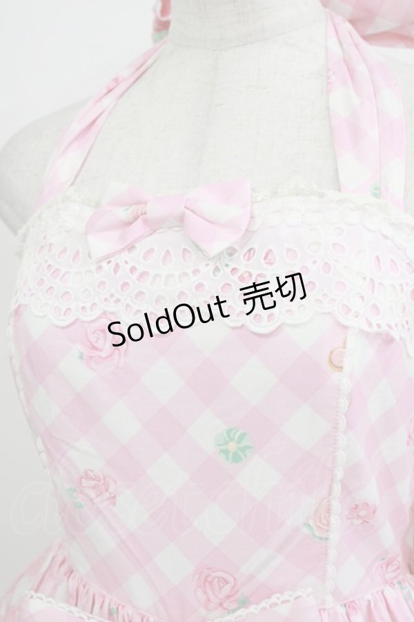 画像5: Angelic Pretty / Sugar Fairy Cakeホルターネックジャンパースカート Free ピンク H-26-02-02-003-AP-OP-NS-ZH (5)