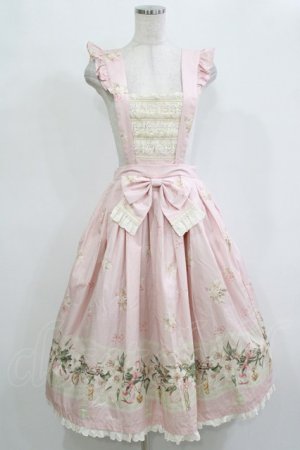 画像: Whital Alley（海外ロリータブランド） / 百合假日エプロンスカート M ピンク H-26-02-02-038-EL-SK-NS-ZH
