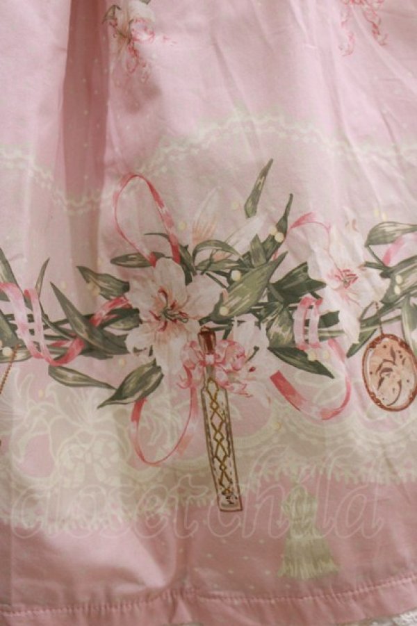 画像4: Whital Alley（海外ロリータブランド） / 百合假日エプロンスカート M ピンク H-26-02-02-038-EL-SK-NS-ZH (4)
