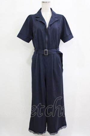 画像: axes femme / センタージップロンパース Free ネイビー H-26-02-02-040-AX-OP-NS-ZH