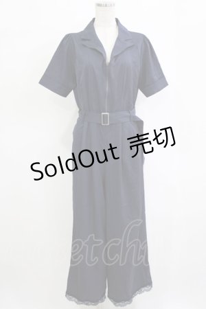 画像: axes femme / センタージップロンパース Free ネイビー H-26-02-02-040-AX-OP-NS-ZH