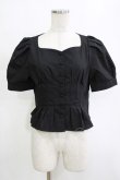 画像1: an another angelus / コルセットタックブラウス Free BLACK H-26-02-02-041-CA-BL-NS-ZH (1)