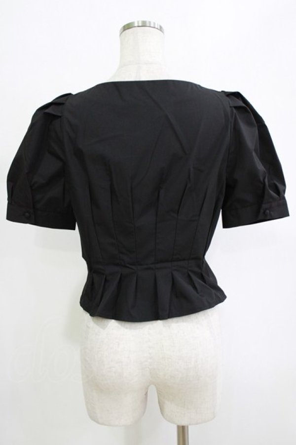 画像3: an another angelus / コルセットタックブラウス Free BLACK H-26-02-02-041-CA-BL-NS-ZH (3)