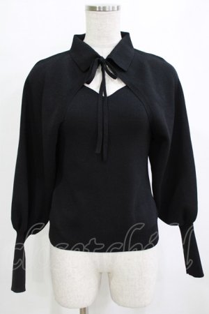 画像: an another angelus / ボレロアンサンブルニット Free BLACK H-26-02-02-049-CA-TO-NS-ZH