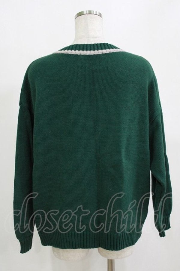 画像3: Fi.n.t / 刺繍入りゲームシャツニット Free GREEN H-26-02-02-051-CA-TO-NS-ZH (3)