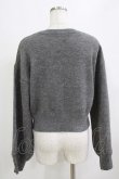 画像3: axes femme / ライン刺繍ニットプルオーバー Free グレー H-26-02-02-054-AX-TO-NS-ZH (3)