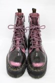画像1: Dr.Martens （Getta Grip） / JADON MAX 8ホールブーツ UK6(約25cm) ブラックピンク H-26-02-02-1001-PU-SH-KB-ZH (1)
