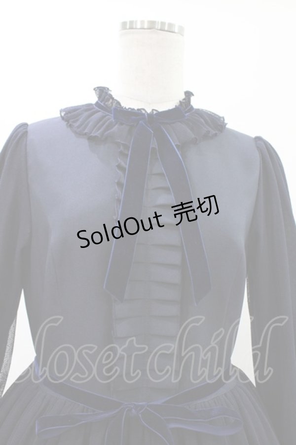 画像4: Melody BasKet / ご令嬢のチュールワンピース M ネイビー H-26-02-02-1027-LO-OP-KB-ZH (4)