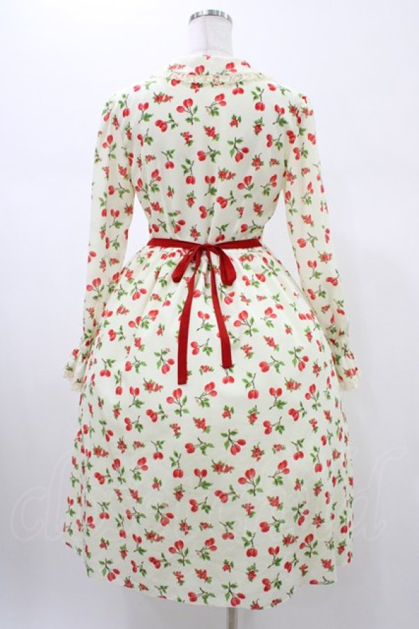 画像2: MILK / ベリー・ルージュドレス  クリーム×レッドベリー H-26-02-02-1030-ML-OP-KB-ZH (2)