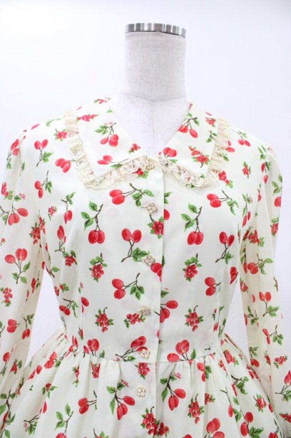 画像4: MILK / ベリー・ルージュドレス  クリーム×レッドベリー H-26-02-02-1030-ML-OP-KB-ZH (4)