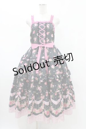 画像: Emily Temple cute / フリルROSEキャミソールドレス M ブラック H-26-02-02-1034-ET-OP-KB-ZH