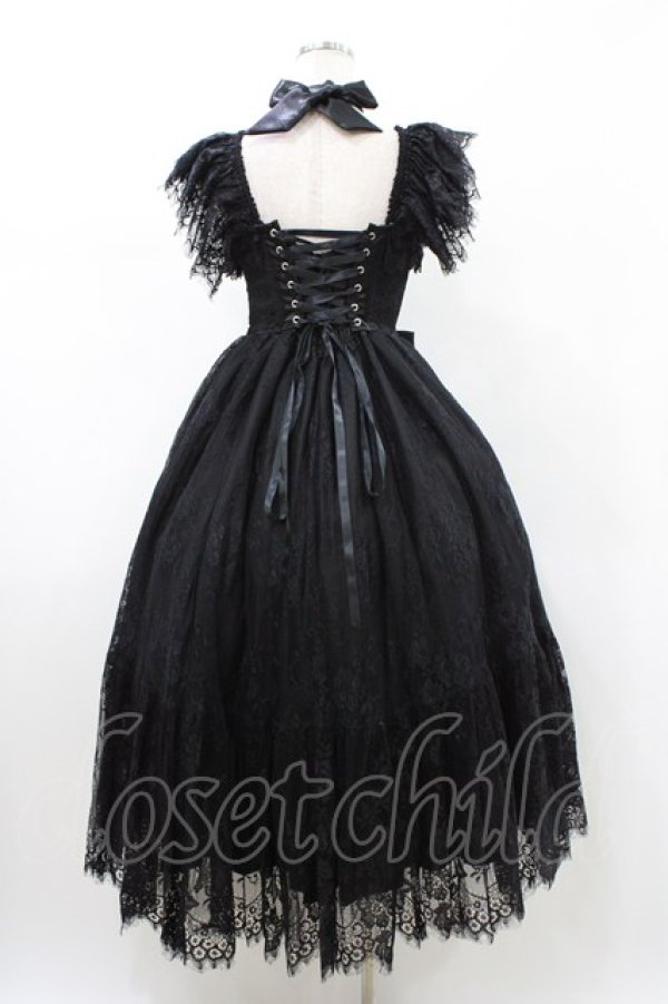 画像2: Triple fortune / レースコルセットジャンパースカート  ブラック H-26-02-02-1035-EL-OP-KB-ZH (2)