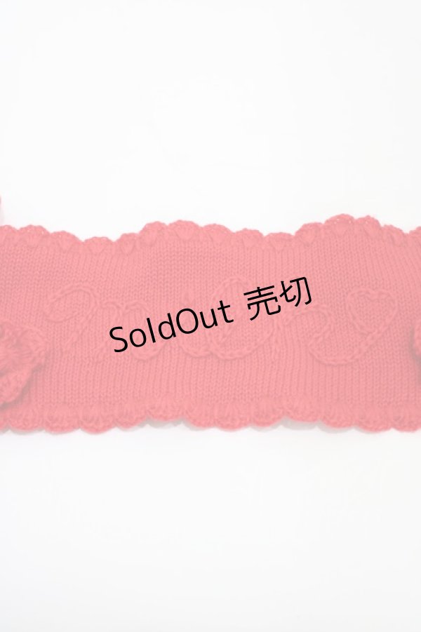 画像3: MILK / ロゴニットヘッドドレス  レッド H-26-02-02-1004-ML-AC-KB-ZH (3)