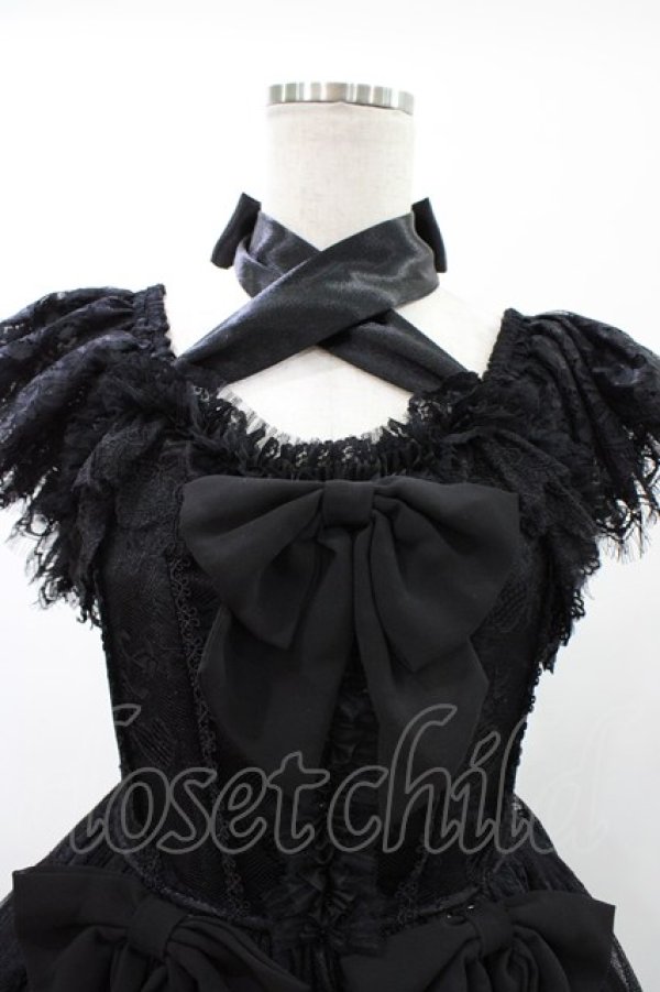 画像4: Triple fortune / レースコルセットジャンパースカート  ブラック H-26-02-02-1035-EL-OP-KB-ZH (4)