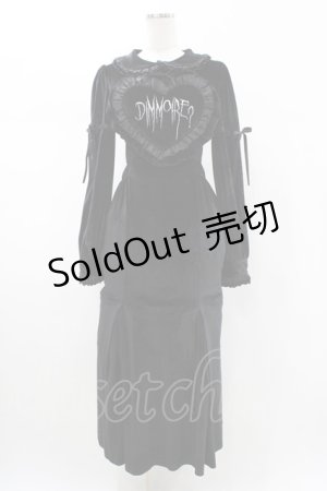 画像: DimMoire / Gothicハートロングドレス  ブラック H-26-02-02-1036-0-OP-KB-ZH
