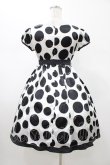 画像2: MILK / サテンドットワンピース  オフ×ブラック H-26-02-02-1039-ML-OP-KB-ZH (2)
