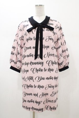 画像: MILK / Me Timeワンピース  ピンク×ブラック H-26-02-02-1044-ML-OP-KB-ZH