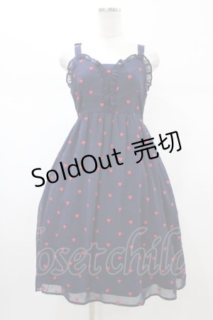 画像: MILK / レッドハートDollドレス  ネイビー×レッドハート H-26-02-02-1049-ML-OP-KB-ZH