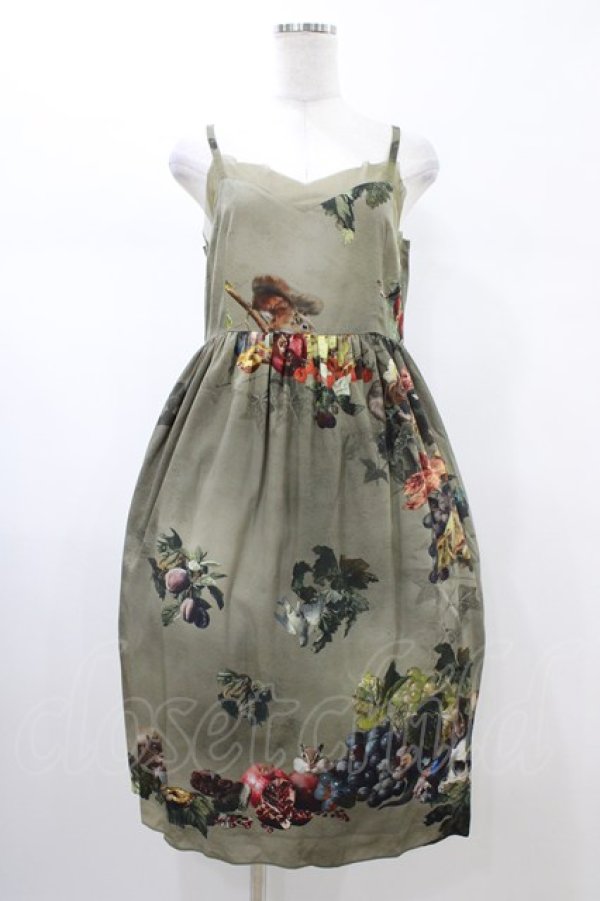 画像1: MILK / Lost storyドレス  ダスティーグリーン H-26-02-02-1050-ML-OP-KB-ZH (1)