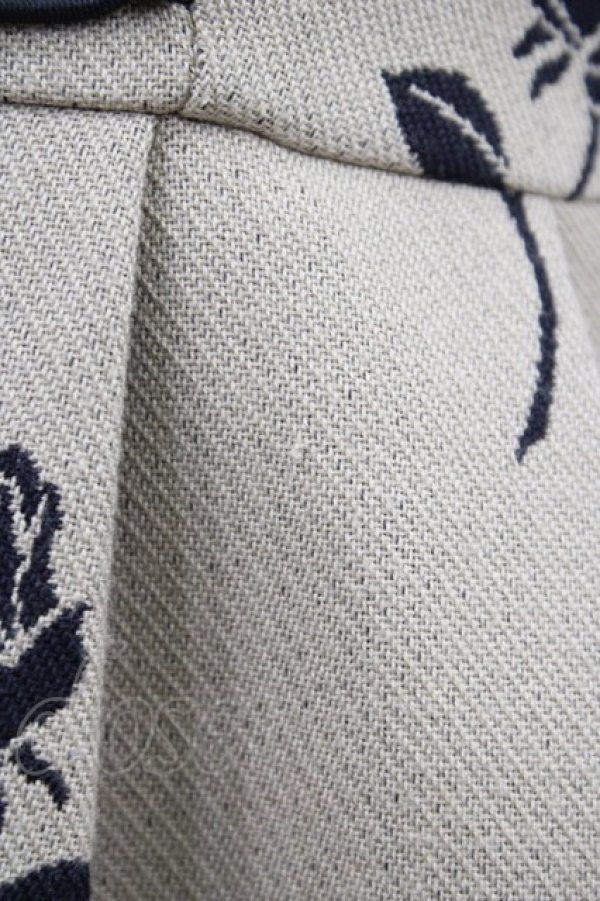 画像4: MILK / Rose Jacquardジャンパースカート  ベージュベース H-26-02-02-1051-ML-OP-KB-ZH (4)