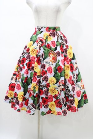 画像: HELL BUNNY / Mexico 50’s Skirt M サックス H-26-02-02-1053-PU-SK-KB-ZH