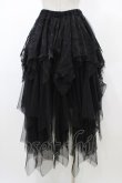 画像2: GHOST of HARLEM / イレギュラーチュールスカート  黒 H-26-02-02-1054-GL-SK-KB-ZH (2)