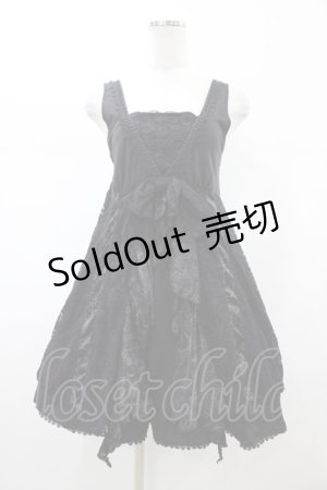 画像: h.naoto Blood / レース切替ベビードールワンピース  ブラック H-26-02-02-1056-HN-OP-KB-ZH