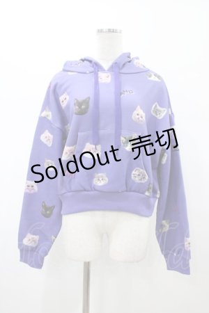 画像: LAND by MILKBOY / CAT BUNCH HOODIES  パープル H-26-02-02-1059-MB-TO-KB-ZH