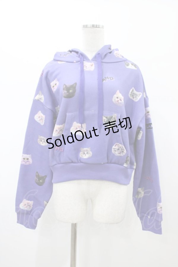 画像1: LAND by MILKBOY / CAT BUNCH HOODIES  パープル H-26-02-02-1059-MB-TO-KB-ZH (1)