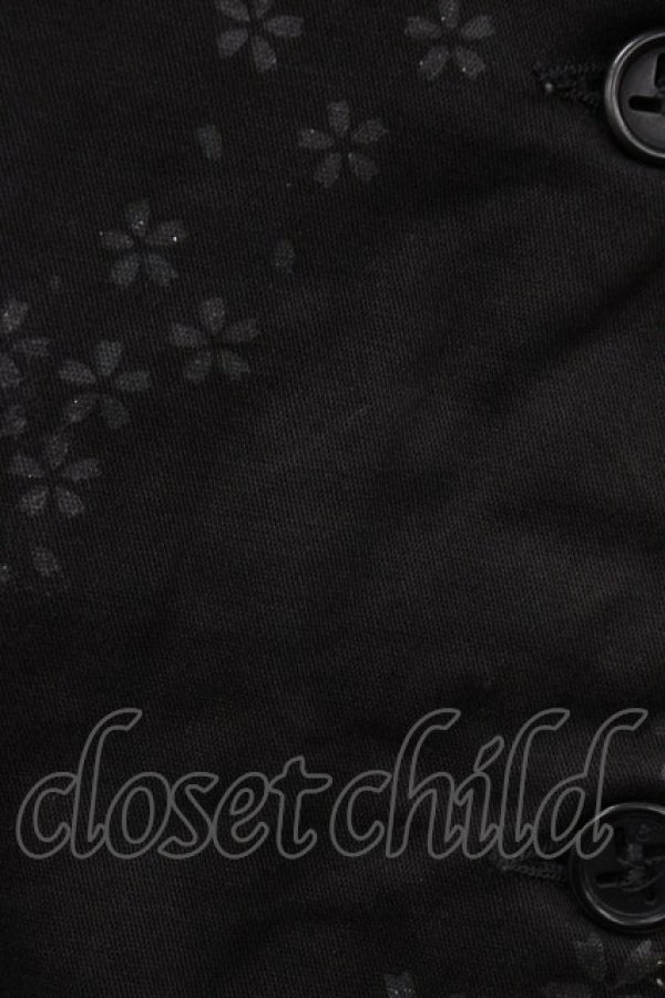 画像3: momo / 桜プリントジャケット  ブラック H-26-02-02-1062-0-JA-KB-ZH (3)