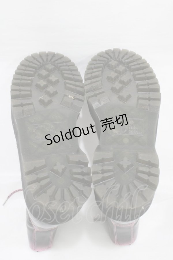 画像3: Dr.Martens （Getta Grip） / JADON MAX 8ホールブーツ UK6(約25cm) ブラックピンク H-26-02-02-1001-PU-SH-KB-ZH (3)