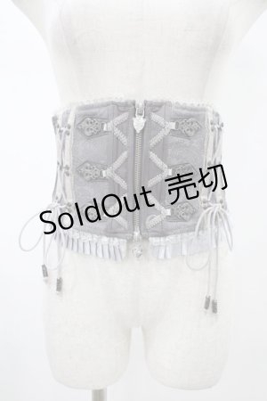 画像: OZZ ANGELO / プリーツフリルショートコルセット  グレー H-26-02-02-1013-OO-ZA-KB-ZH