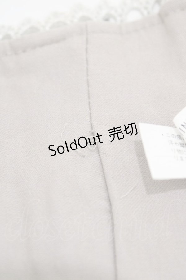 画像3: OZZ ANGELO / プリーツフリルショートコルセット  グレー H-26-02-02-1013-OO-ZA-KB-ZH (3)