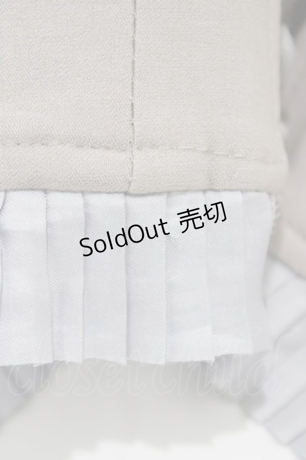 画像4: OZZ ANGELO / プリーツフリルショートコルセット  グレー H-26-02-02-1013-OO-ZA-KB-ZH (4)