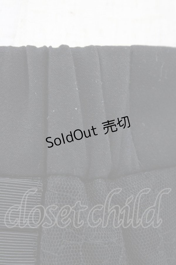 画像3: abilletage / フリルショートパンツ  ブラック H-26-02-02-1015-GO-PA-KB-ZH (3)