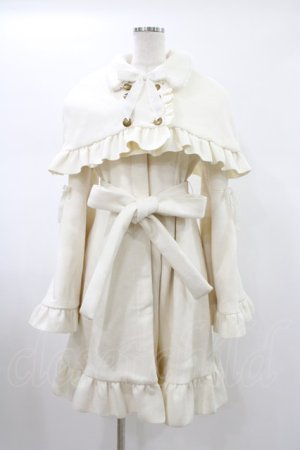 画像: ATELIER PIERROT / Holy Night Cape Coat  ホワイト H-26-02-02-1017-EL-CO-KB-ZH