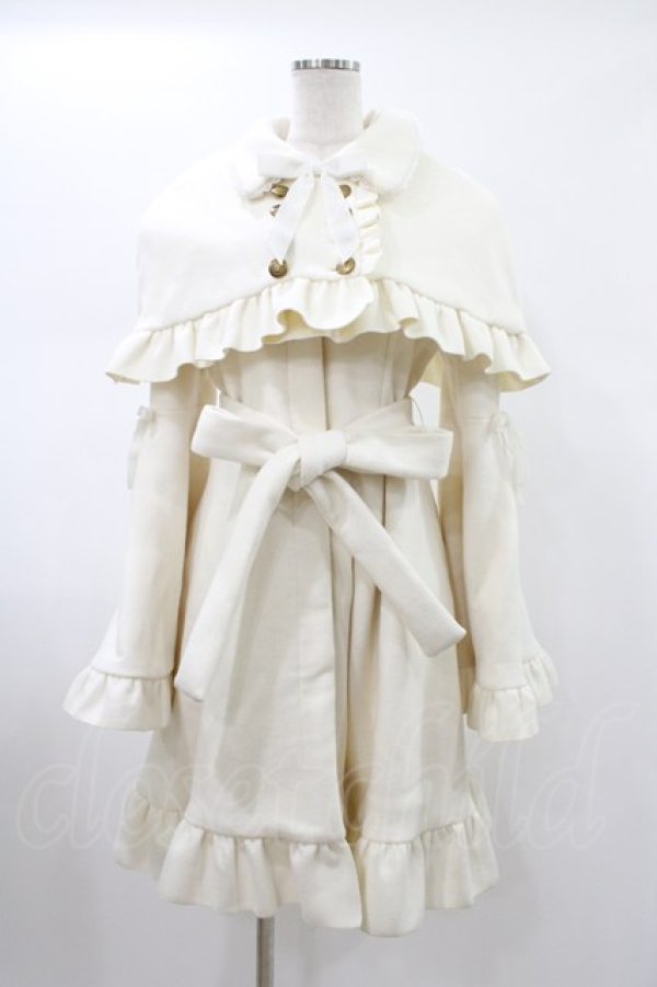 画像1: ATELIER PIERROT / Holy Night Cape Coat  ホワイト H-26-02-02-1017-EL-CO-KB-ZH (1)