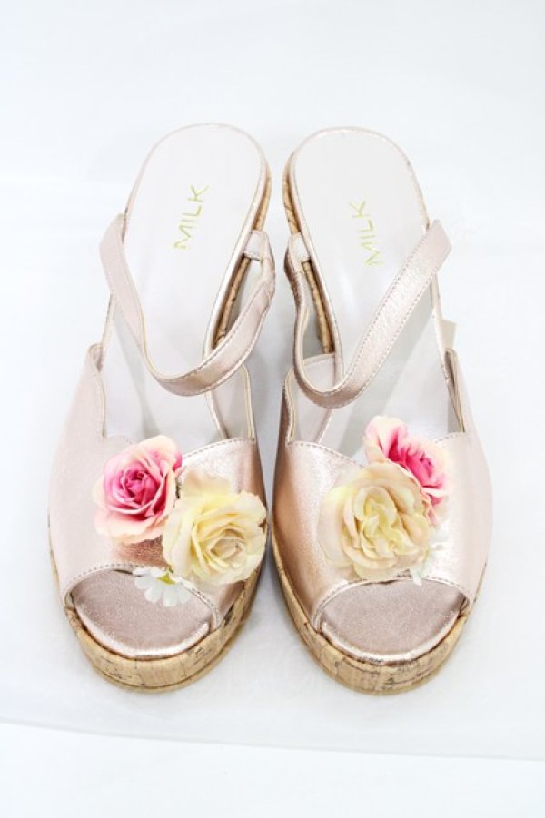 画像1: MILK / ガーデンミュール L ピンクゴールド H-26-02-02-1002-ML-SH-KB-ZH (1)