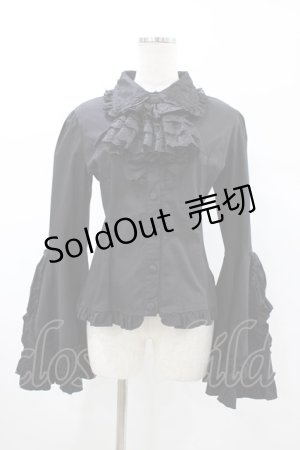 画像: ATELIER PIERROT / -Blooming Rose- 姫袖ブラウス  ブラック H-26-02-02-1020-EL-BL-KB-ZH