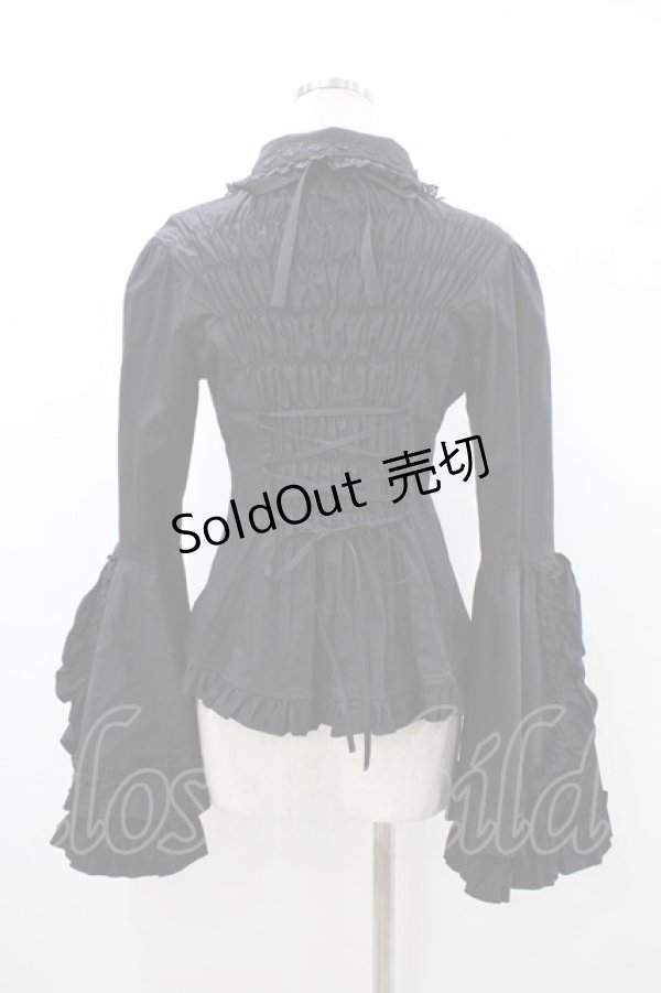 画像2: ATELIER PIERROT / -Blooming Rose- 姫袖ブラウス  ブラック H-26-02-02-1020-EL-BL-KB-ZH (2)